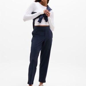 Athleta Brooklyn Mid Rise Ankle Pants in Navy and Black in Petite